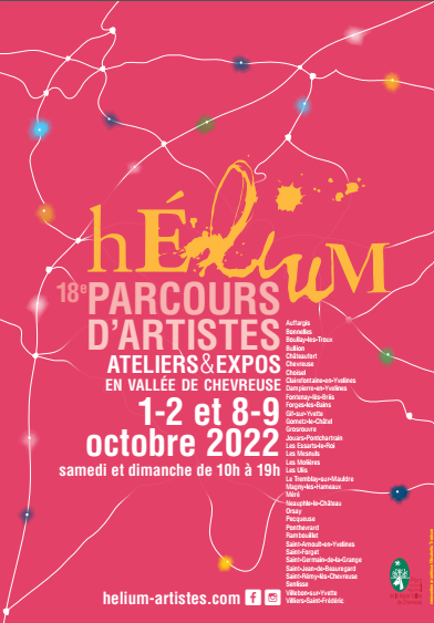 Exposition des artistes de l’association Hélium les weekends des 1-2 et 8-9 octobre en salle du conseil à la Mairie
